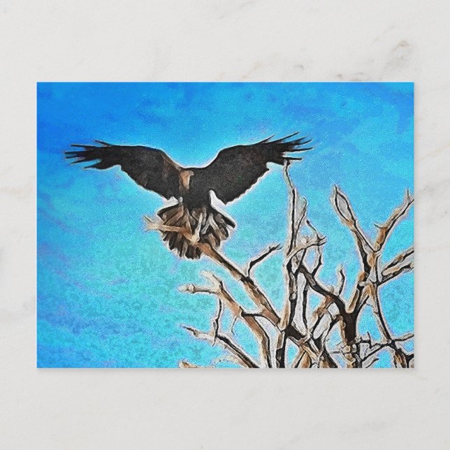 Raven tree postcard (Front)
