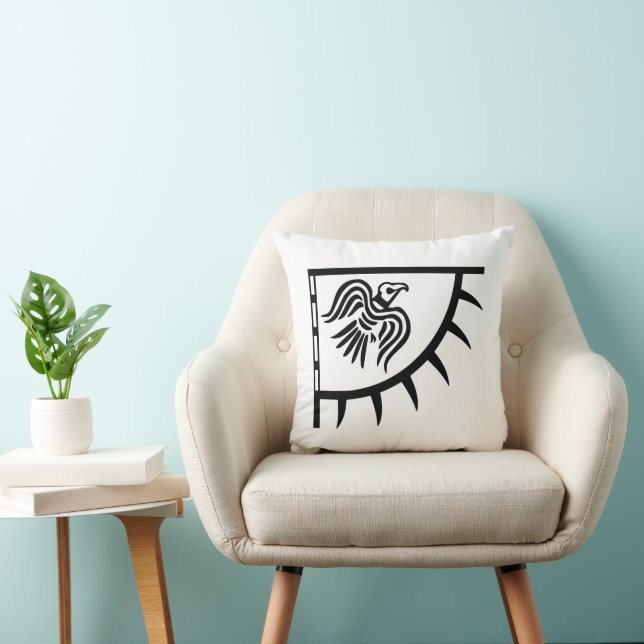 Raven Viking Banner Cushion (Chair)