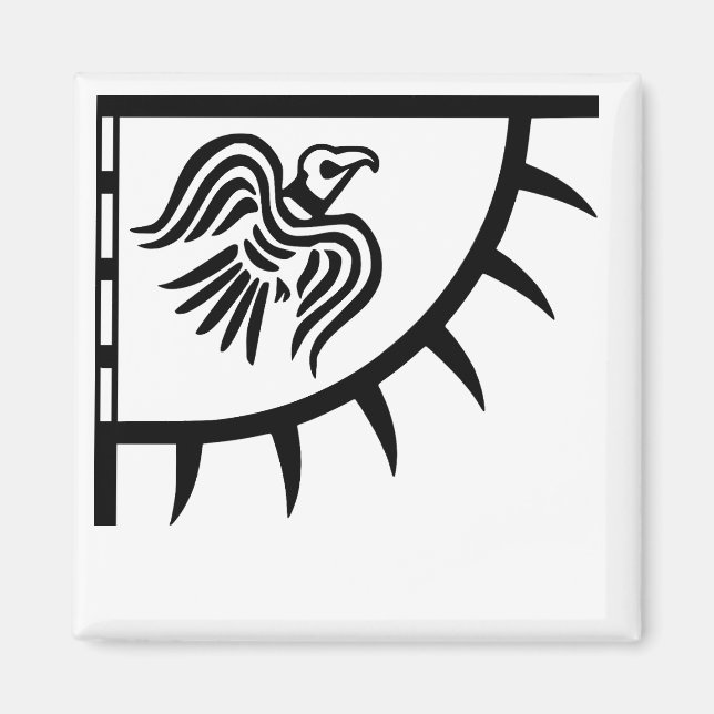Raven Viking Banner Magnet (Front)