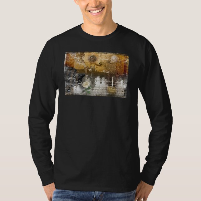 RAVEN WHITE FLAME T-Shirt (Front)