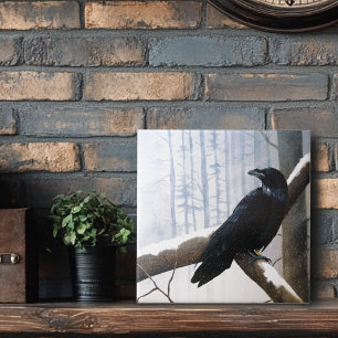 Raven Winter Messenger Tile