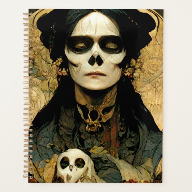 Raven Witch 2 Fantasy Horror Goth Gothic Planner (Front)