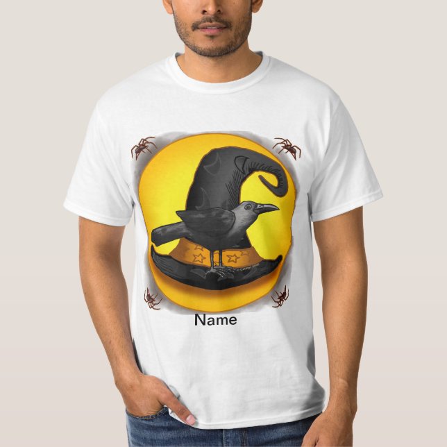 Raven Witch Hat  t-shirts (Front)