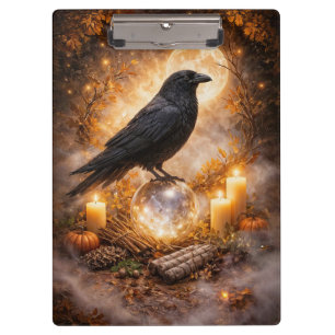 Raven Witchy Beautiful Mystical Magical Clipboard