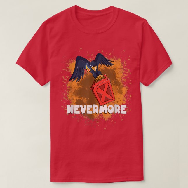 Raven with an Arson Kit Nevermore Twisted Spirit A T-Shirt (Design Front)
