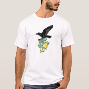Raven with Yellow Rose T-Shirt