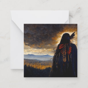Raven woman card