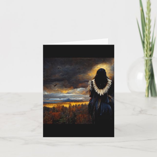 Raven woman  note card (Front)