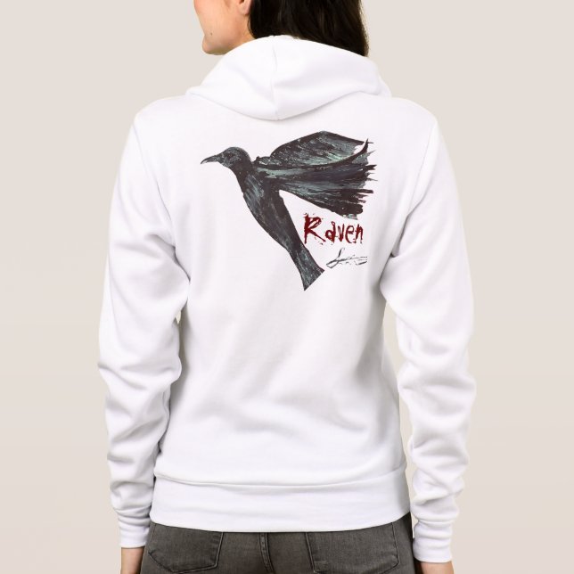 Raven Woman's Hoodie (Back)