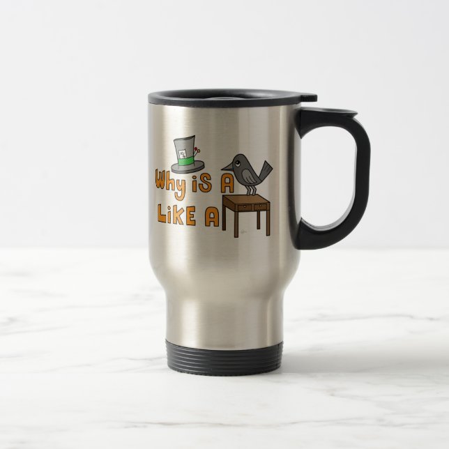 Raven Writing Desk - Travel Mug (Right)