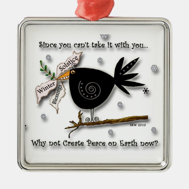 RavenBlessings Metal Tree Decoration (Front)