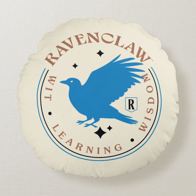 RAVENCLAW™ Blue Eagle House Pride Badge Round Cushion (Front)