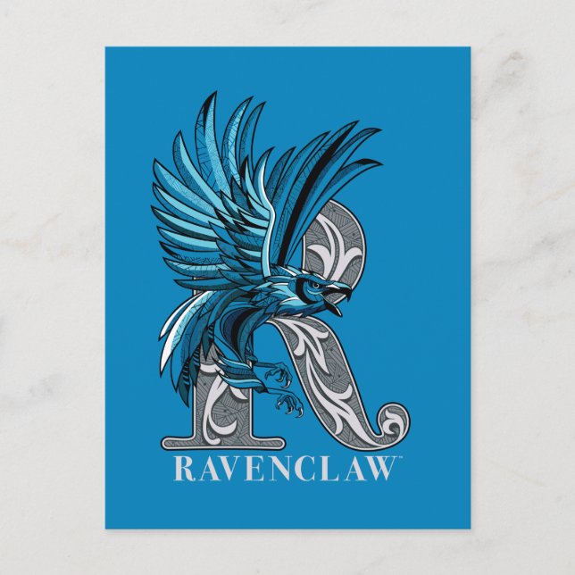 RAVENCLAW™ Crosshatched Emblem Invitation Postcard (Front)