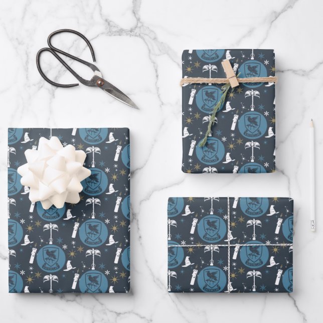 RAVENCLAW™ Holiday Bauble Graphic Wrapping Paper Sheet (Front)