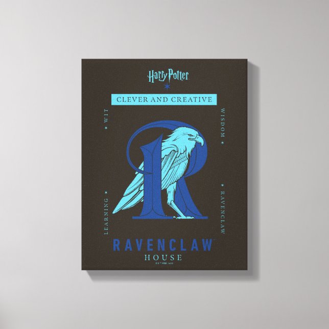 RAVENCLAW™ House Clever and Creative Canvas Print (Front)