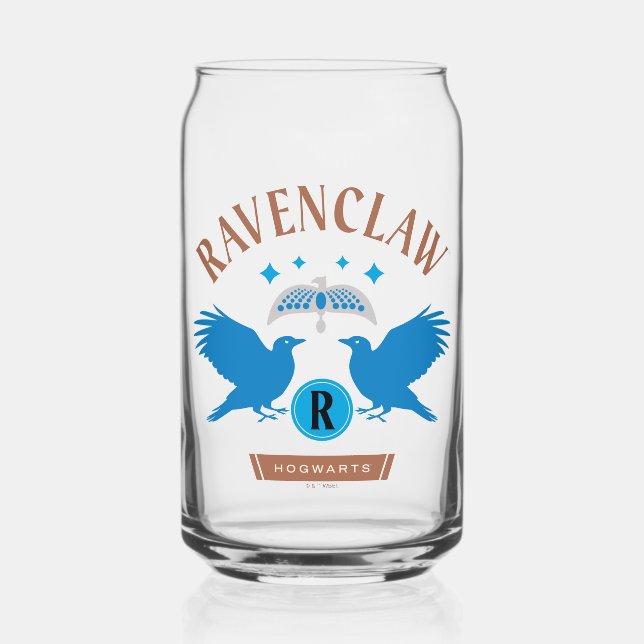 RAVENCLAW™ House Double Eagle Diadem Graphic Can Glass (Front)