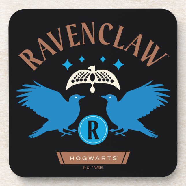 RAVENCLAW™ House Double Eagle Diadem Graphic Coaster (Front)