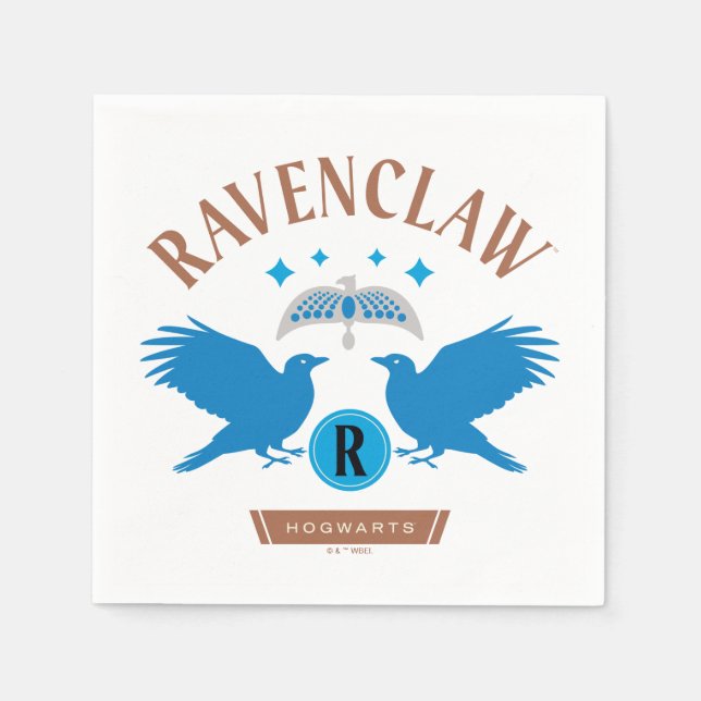 RAVENCLAW™ House Double Eagle Diadem Graphic Napkin (Front)