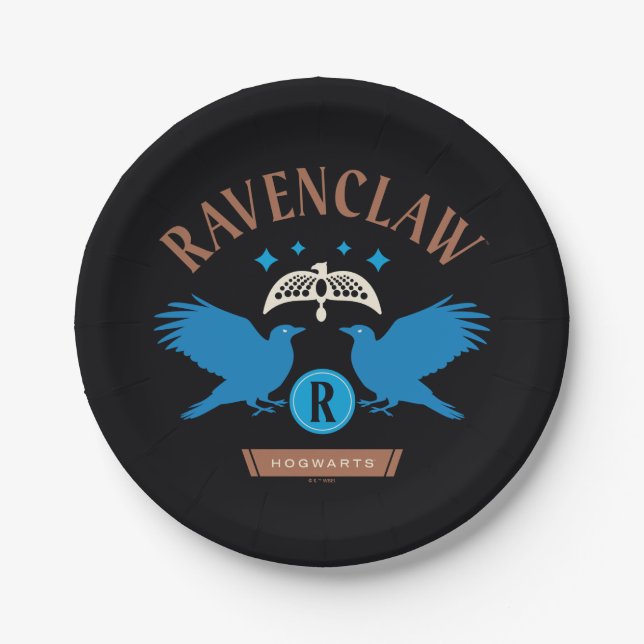 RAVENCLAW™ House Double Eagle Diadem Graphic Paper Plate (Front)