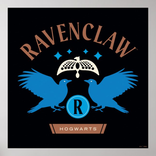RAVENCLAW™ House Double Eagle Diadem Graphic Poster (Front)