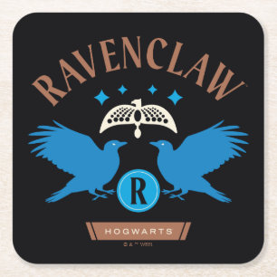 RAVENCLAW™ House Double Eagle Diadem Graphic Square Paper Coaster