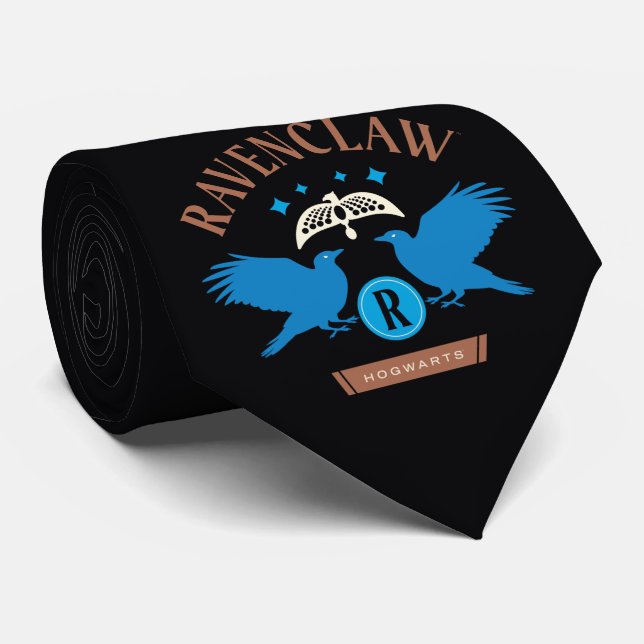 RAVENCLAW™ House Double Eagle Diadem Graphic Tie (Rolled)