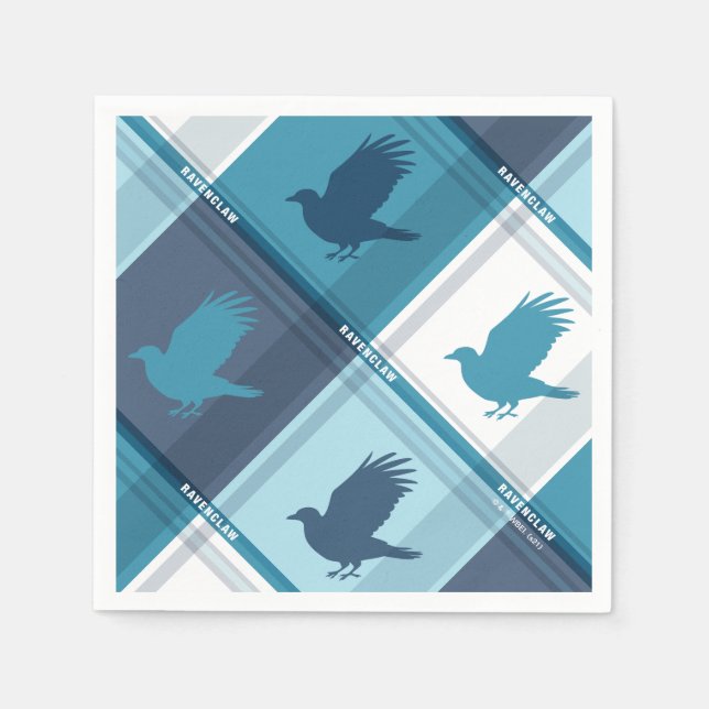 RAVENCLAW™ Tartan Plaid Pattern Napkin (Front)