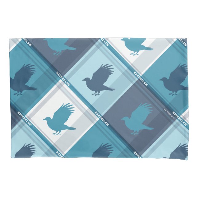 RAVENCLAW™ Tartan Plaid Pattern Pillowcase (Front)