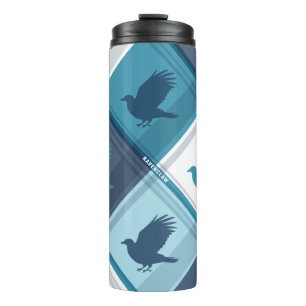 RAVENCLAW™ Tartan Plaid Pattern Thermal Tumbler