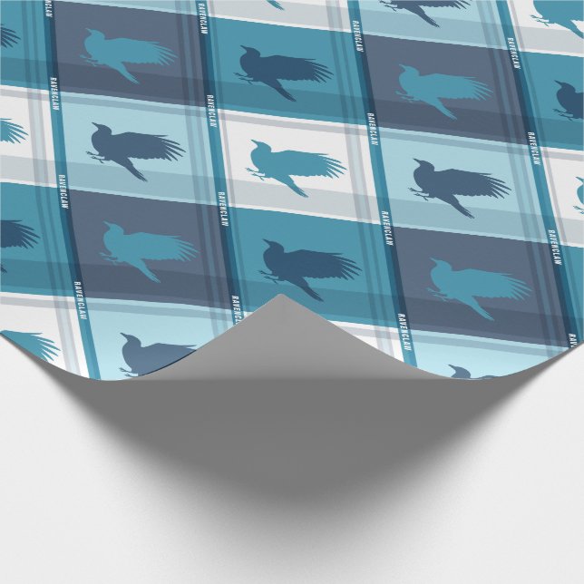 RAVENCLAW™ Tartan Plaid Pattern Wrapping Paper (Corner)