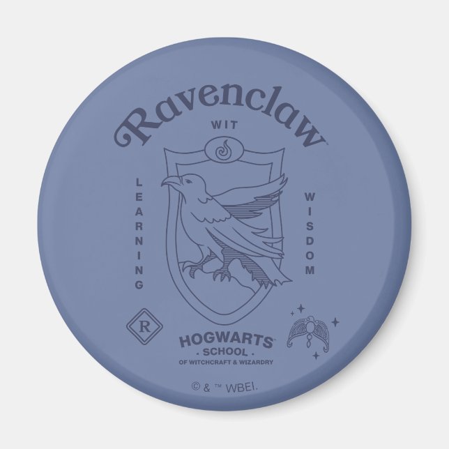 RAVENCLAW™ Wit Learning Wisdom Crest Magnet (Front)