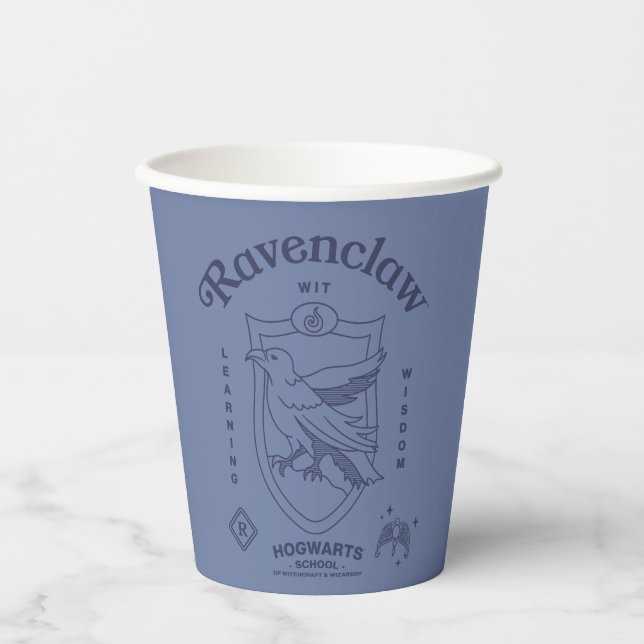 RAVENCLAW™ Wit Learning Wisdom Crest Paper Cups (Front)