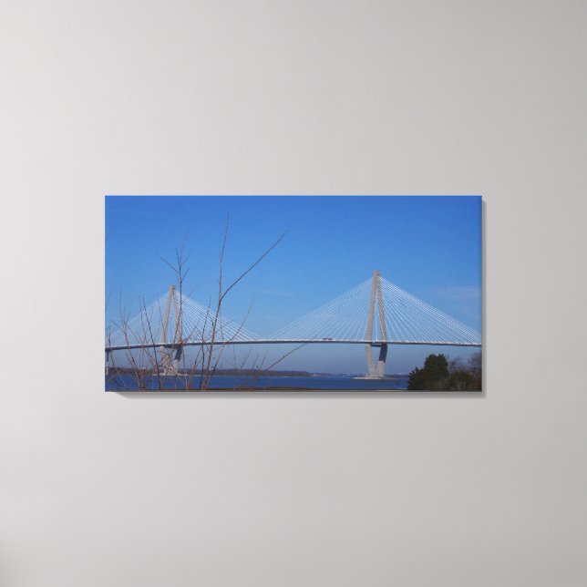 Ravenel Bridge, Charleston, SC Canvas Print (Front)