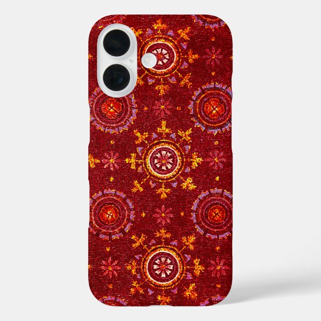 RAVENNA BYZANTINE MOSAICS,STARS,RED STARRY NIGHT Case-Mate iPhone CASE (Back)