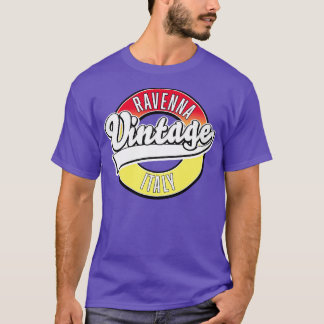Ravenna italy vintage style logo T-Shirt