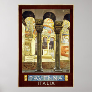 Ravenna Italy Vintage Travel Poster Ad Retro Print