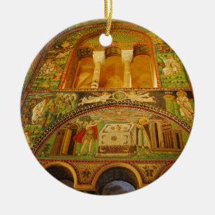 Ravenna mosaics ceramic tree decoration