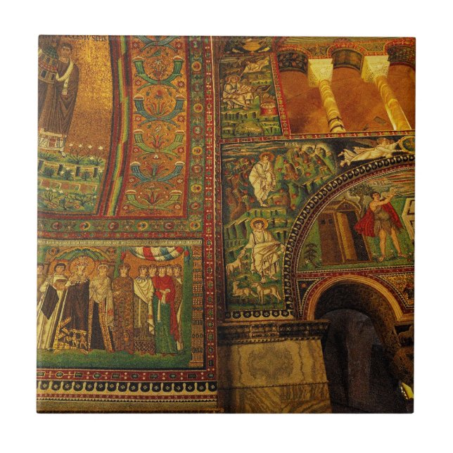 Ravenna Mosaics, Italy Tile (Front)