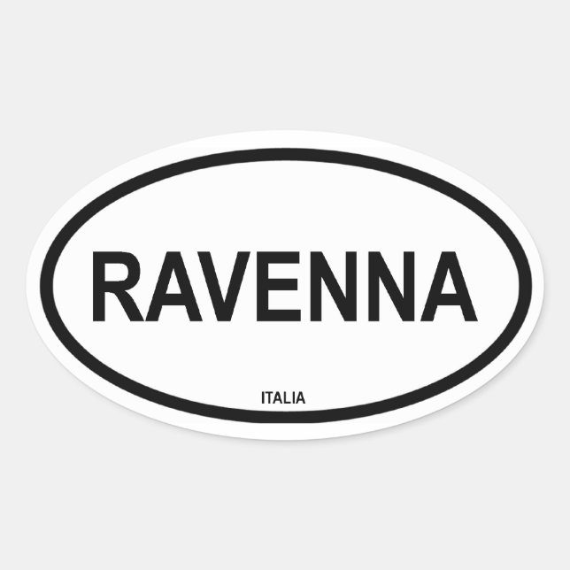 RAVENNA OVAL STICKER (Front)