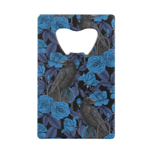 Ravens and blue roses