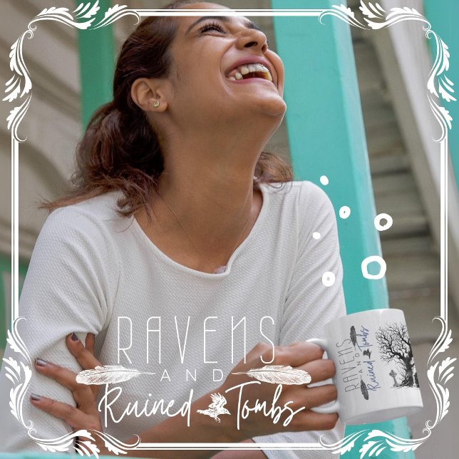 Ravens and Ruined Tombs Coffee Mug (Ravens and Ruined Tombs cover from The Beekeeper Store)