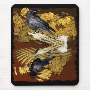 RAVENS & AUTUMN POND Collection Mouse Mat