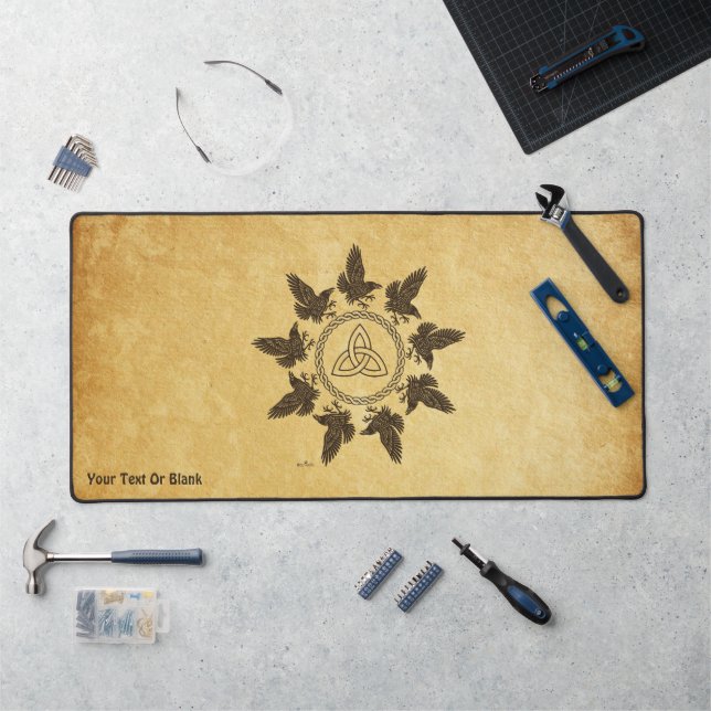 Ravens Circle Dance Desk Mat (Workstation)