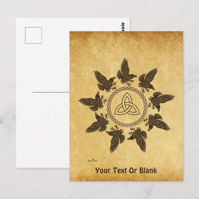 Ravens Circle Dance Postcard (Front/Back)