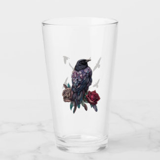 Ravens Drinking or Beer Glass