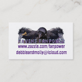 Ravens Fanpower Business Card