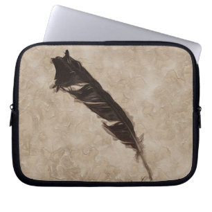 Raven's Feather Bird-lover Crow design Laptop Sleeve