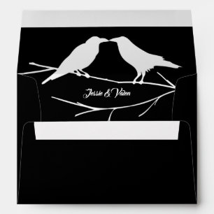 Ravens Gothic Wedding Envelope