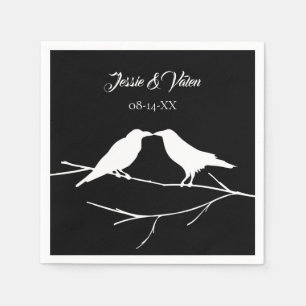 Ravens Gothic Wedding Napkin