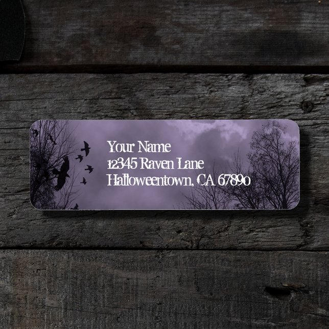 Ravens Haunted Sky Purple Mist Return Address (Creator Uploaded)